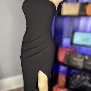 Petal & Pup Black Strapless Dress